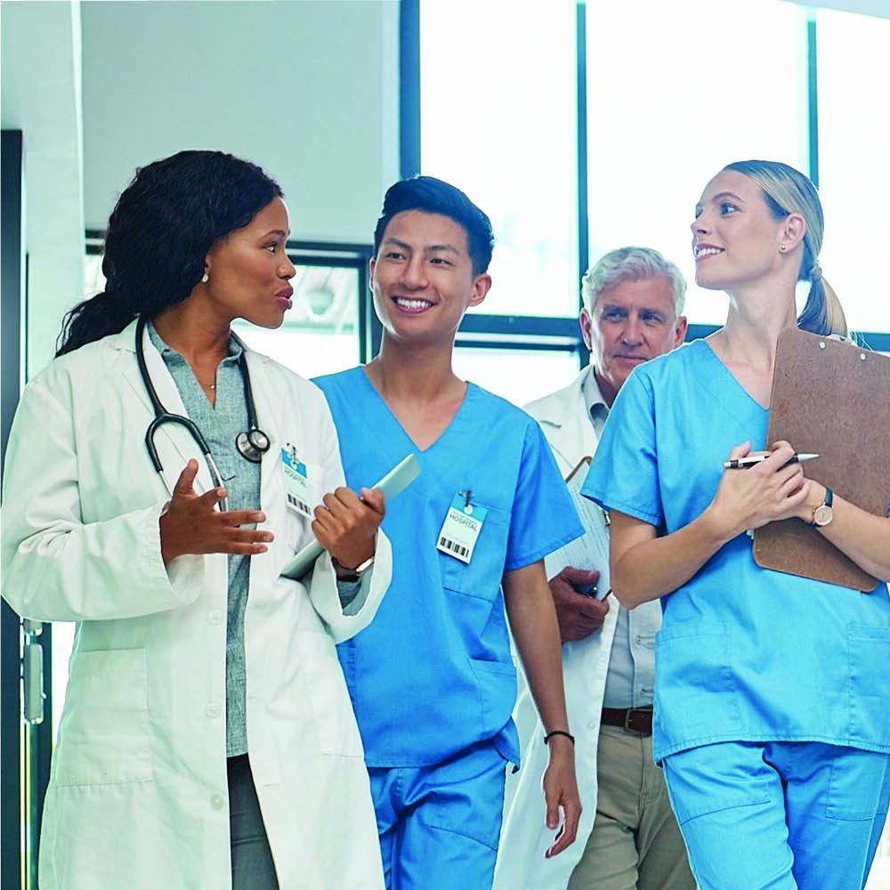 Doctor and interns